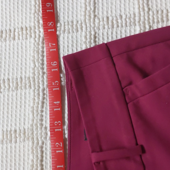 Loft Burgundy Modern Skinny Ankle pant size 10 - Picture 9 of 14